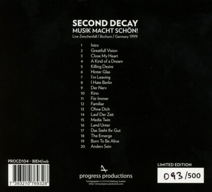 Second Decay - Musik Macht Schön! Live Zwischenfall 1999