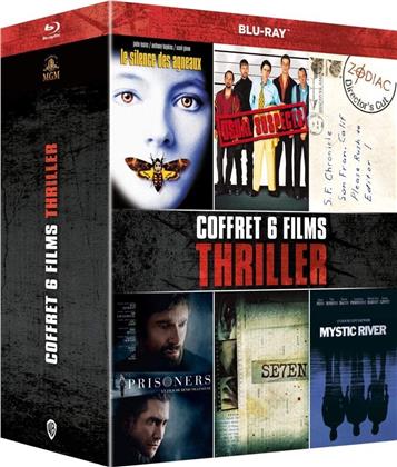 Coffret 6 Films Thriller - Le silence des agneaux / Usual Suspects / Zodiac / Prisoners / Seven / Mystic River (6 Blu-rays)
