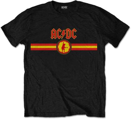 AC/DC Unisex T-Shirt - Logo & Stripe