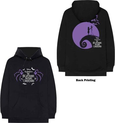 The Nightmare Before Christmas Unisex Pullover Hoodie - Moonlight (Back Print) - Grösse S