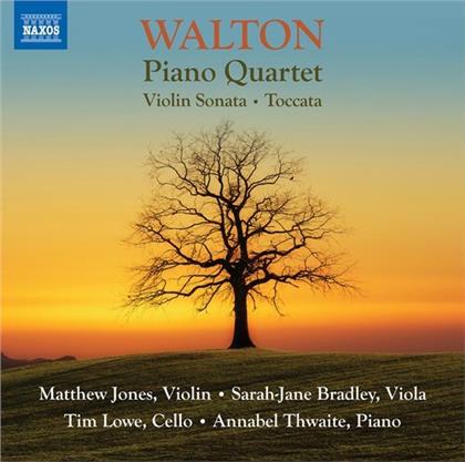 Sir William Walton (1902-1983), Matthew Jones, Sarah-Jane Bradley, Tim Lowe (Cellist) & Annabel Thwaite - Piano Quartet, Violin Sonata, Toccata