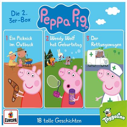 Peppa Pig Hörspiele - 02/3er Box (Folgen 4, 5, 6) (3 CDs)