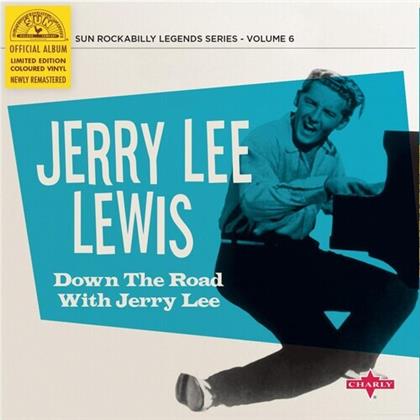 Jerry Lee Lewis - Down The Road With Jerry Lee Lewis (2020 Reissue, Charly, Limited, Blue Vinyl, 10" Maxi)