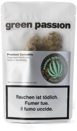 Green Passion Passion Kush Popcorn (10g) - Indoor (CBD 23% THC 1%)