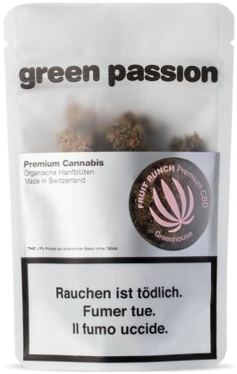 Green Passion Fruit Punch (2g) - Greenhouse (CBD 18% THC 1%)