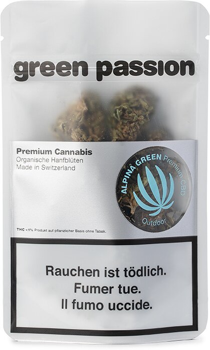 Green Passion Alpina Green Outdoor (10g) - (CBD 20% THC 1%)