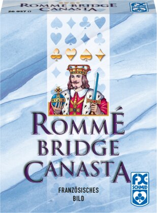 Ravensburger 26957 - Rommé Bridge Canasta, Kartenspiele ab 8 Jahren, Klassiker
