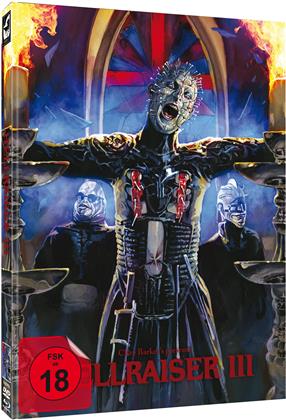 Hellraiser 3 (1992) (Cover B, Limited Edition, Mediabook, Uncut, Blu-ray + DVD)