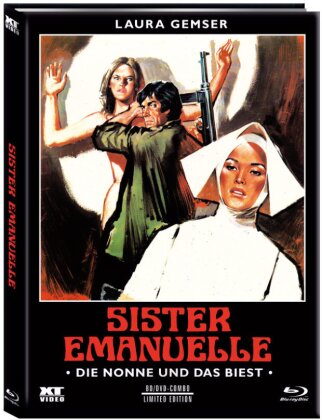 Sister Emanuelle - Die Nonne und das Biest (1977) (Cover B, Limited Edition, Mediabook, Blu-ray + DVD)