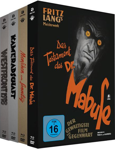 Westfront 1918 / Kameradschaft / Menschen am Sonntag / Das Testament des Dr. Mabuse (Limited Edition, Mediabook, 4 Blu-rays + 4 DVDs)