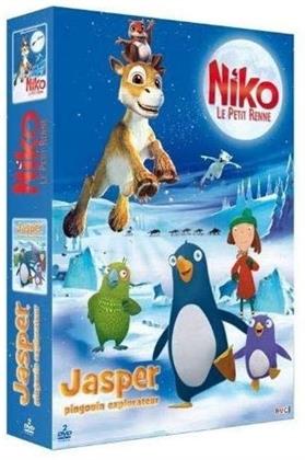Niko, le petit renne / Jasper, pingouin explorateur (2 DVD)