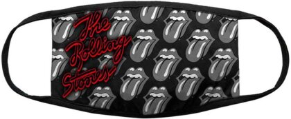 The Rolling Stones: B&W Tongues - Face Mask