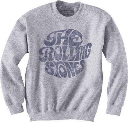 The Rolling Stones Unisex Sweatshirt - Vintage 70s Logo