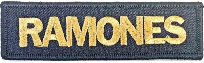 Ramones Woven Patch - Gold Logo (Standard)