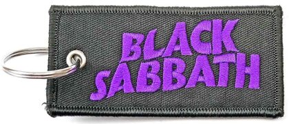 Black Sabbath Keychain - Wavy Logo (Double Sided)