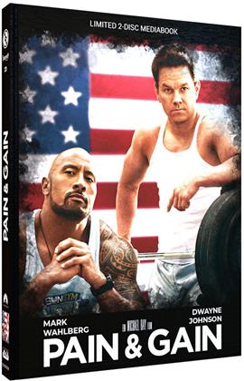 Pain & Gain (2013) (Cover B, Limited Edition, Mediabook, Blu-ray + DVD)