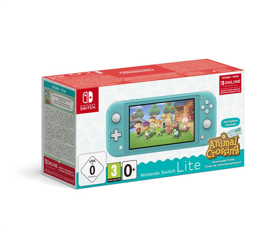 Nintendo Switch Lite Türkis & Animal Crossing: New Horizons-Edition