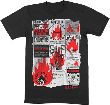 Stiff Little Fingers Unisex T-Shirt - Flyer - Grösse S