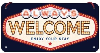 Hängeschild. US Highways / Welcome
