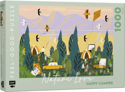 NATURE LOVE: Happy Camper - Feel-good-Puzzle 1000 Teile