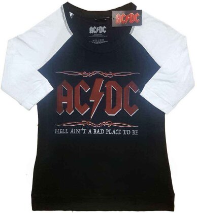 AC/DC Ladies Raglan T-Shirt - Hell Ain't A Bad Place