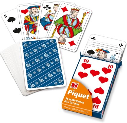 Piquetkarten Maxi - Edelweiss