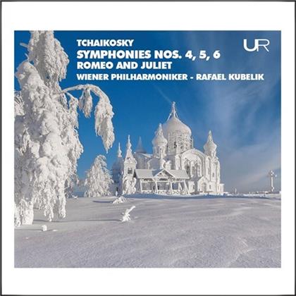 Wiener Philharmoniker, Peter Iljitsch Tschaikowsky (1840-1893) & Rafael Kubelik - Symphonies 4 5 & 6 (Urania Records, 2 CDs)