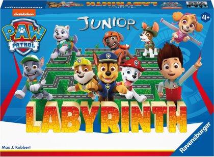 Paw Patrol Junior Labyrinth, 20799 - das bekannte Brettspiel von Ravensburger als Junior Version für Kinder ab 4 Jahren