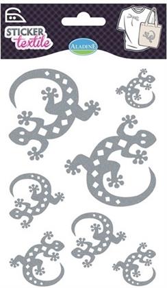 Textilsticker Salamander Glitzer