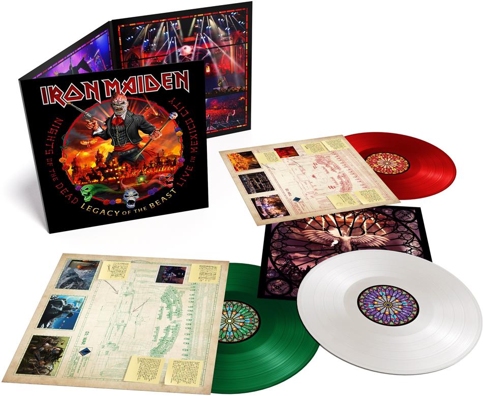 Iron Maiden - Nights Of The Dead, Legacy Of The Beast - Live - Live In Mexico City (Walmart Edition, Triple Color Vinyl, LP)