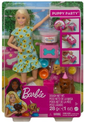 Barbie Hündchenparty Puppe und Spielset