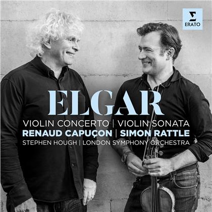 Sir Edward Elgar (1857-1934), Sir Simon Rattle, Renaud Capuçon, Stephen Hough & The London Symphony Orchestra - Violinkonzert / Violinsonate