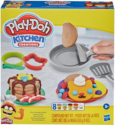Play-Doh Pancake Party - 8 Dosen Knete, 4 Formen,