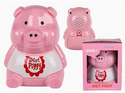 Diät-Schweinchen für den Kühlschrank mit Lichtsensor & Sound
