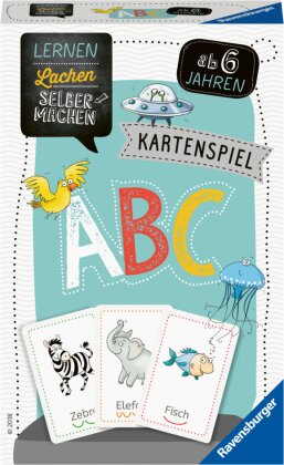 Ravensburger 80347 - Lernen Lachen Selbermachen: ABC, Kinderspiel ab 5 Jahren, Lernspiel für 1-4 Spieler, Kartenspiel, Buchstaben