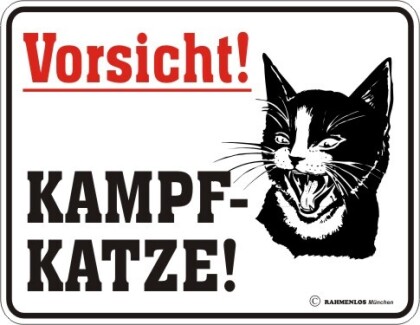 Vorsicht! Kampfkatze!