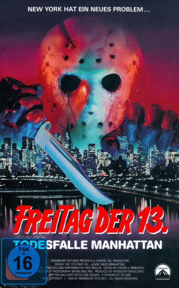 Freitag der 13. - Teil 8 - Todesfalle Manhattan (1989) (Grosse Hartbox, Limited Edition, Uncut, Blu-ray + DVD)