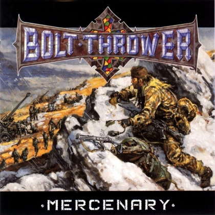 Bolt Thrower - Mercenary (2021 Reissue, Metal Blade Records, snow slush wihite marbled Vinyl, LP)