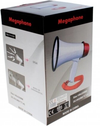 Megaphon High Power mit zusätzlichem Sirene-Sound.