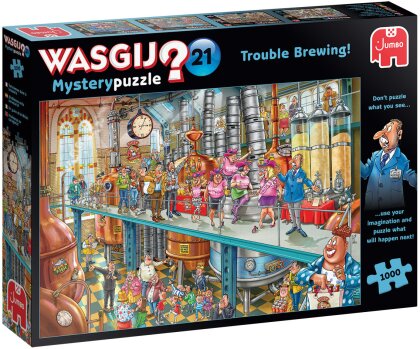 Puzzle Wasgij Mystery 21 - Trouble Brewing, 1000 Teile,