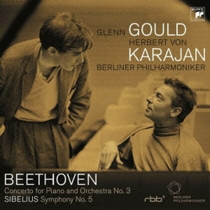 Ludwig van Beethoven (1770-1827), Jean Sibelius (1865-1957), Herbert von Karajan, Glenn Gould (1932-1982) & Berliner Philharmoniker - Klavierkonzert Nr. 3, Symphony No. 5 (2020 Reissue, Japan Edition)