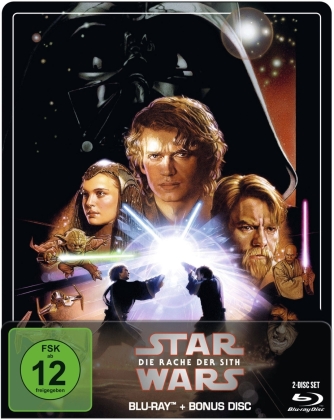 Star Wars - Episode 3 - Die Rache der Sith (2005) (Limited Edition, Steelbook, 2 Blu-rays)