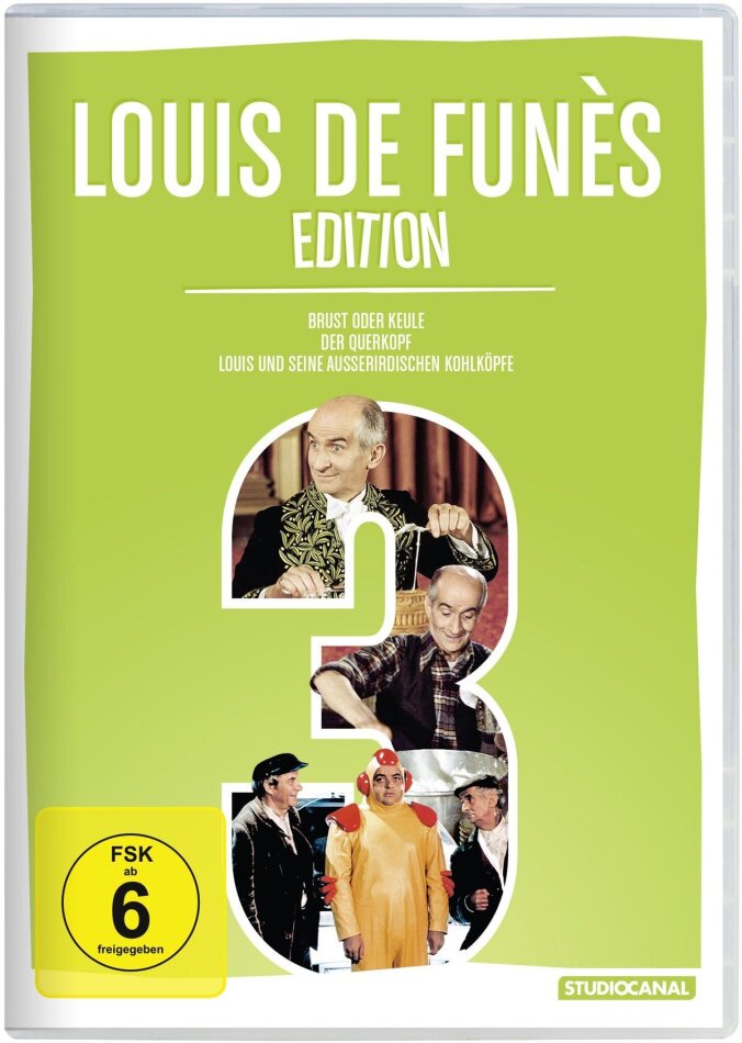Louis de Funès Edition 3 - Brust oder Keule / Der Querkopf / Louis und seine ausserirdischen Kohlköpfe (3 DVDs)