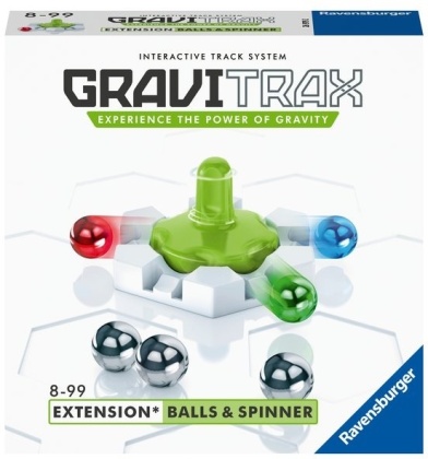 Ravensburger GraviTrax Kugelbahn - Erweiterung Balls und Spinner 26979, für Kinder ab 8 Jahren und Erwachsene
