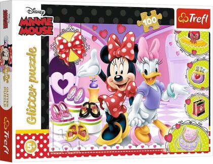 Disney Minnie Mouse: Minnies Schmuckstücke - 100 Teile Glitterpuzzle