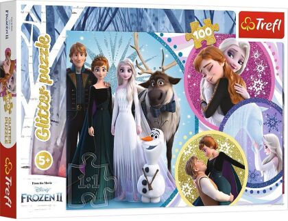 Disney Frozen: Im Schein der Liebe - 100 Teile Glitterpuzzle