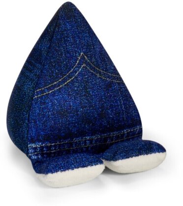 Plusheez Handykissen (Blue Jeans) - Handyhalter - Aufsteller für Handys, Mini-Tablets und E-Reader - Passend für alle Handys - Mit Mikrofaserfläche zum Reinigen von Displays
