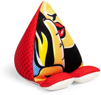 Plusheez Handykissen (Lips / Psst!) - Handyhalter - Aufsteller für Handys, Mini-Tablets und E-Reader - Passend für alle Handys - Mit Mikrofaserfläche zum Reinigen von Displays