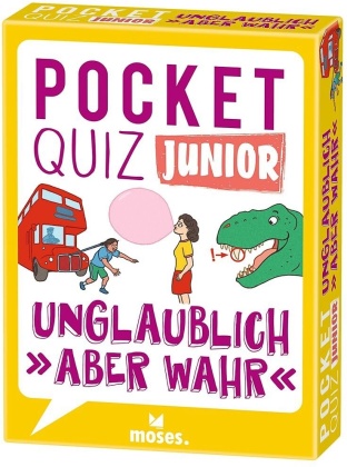 Pocket Quiz junior Unglaublich - "aber wahr" (Kinderspiel)