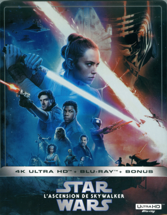Star Wars - Episode 9 - L'ascension de Skywalker / The Rise of Skywalker (2019) (Edizione Limitata, Steelbook, 4K Ultra HD + 2 Blu-ray)